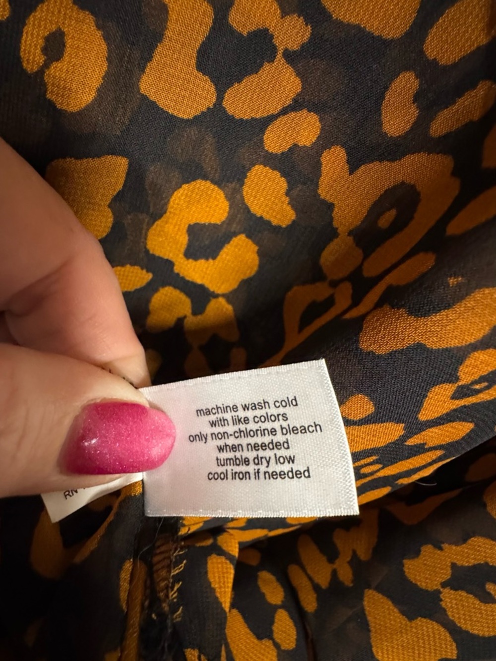 Lane Bryant Leopard Print Flowy V-Neck Top SIZE:  18     #11 - Picture 7 of 8